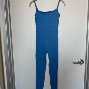 Aritzia Blue Spaghetti-Strap Jumpsuit